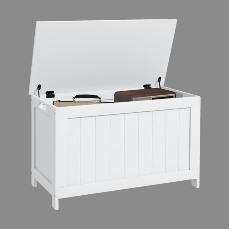 Armoire d'appoint en bois manufacturé blanc