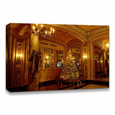 Christmas Tree X08 - Wrapped Canvas Photograph