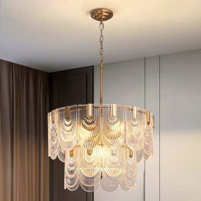 Aurthur 9 - Light Dimmable Tiered Modern Chandelier