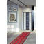Tapis unique en laine noué à la main Bokhara rouge de 2 pi 7 po x 8 pi 3 po Peshawar