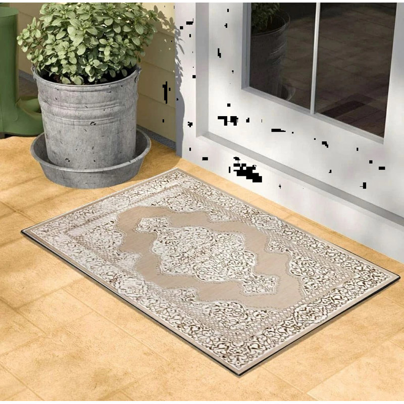 Ashvath Indoor Doormat, Beige