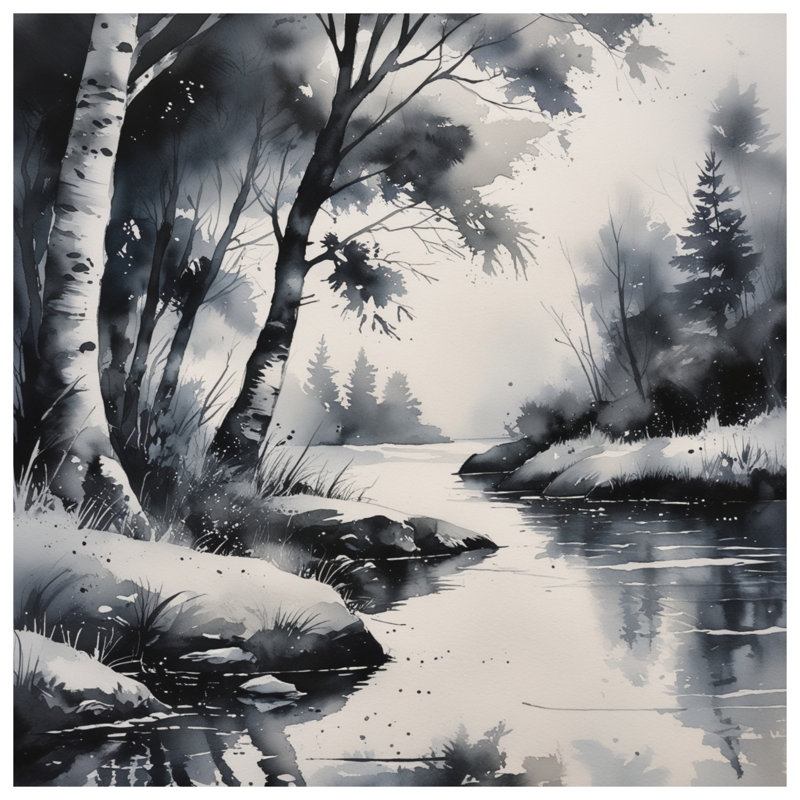 Coussins décoratifs monochromes Forest River, 16 x 16 pouces