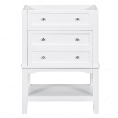 23.6'' Bathroom Vanity Base Only in White