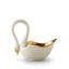 Petit Swan Bowl - White W/24Kt Gold