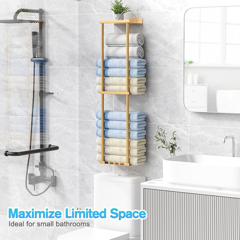 bathroom towel rack