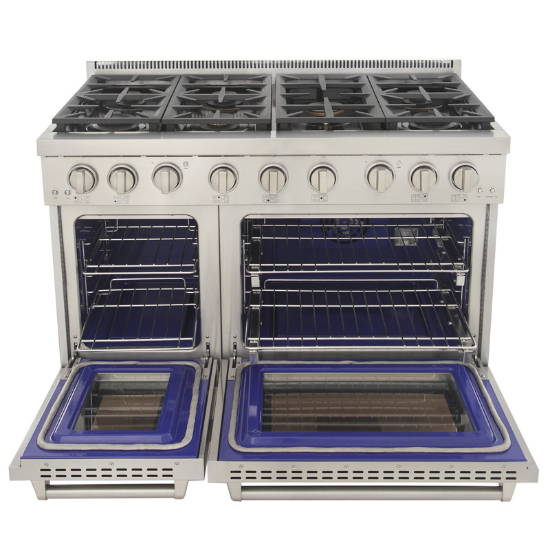 Kucht 48'' W Free Standing Range, Natural Gas, Black