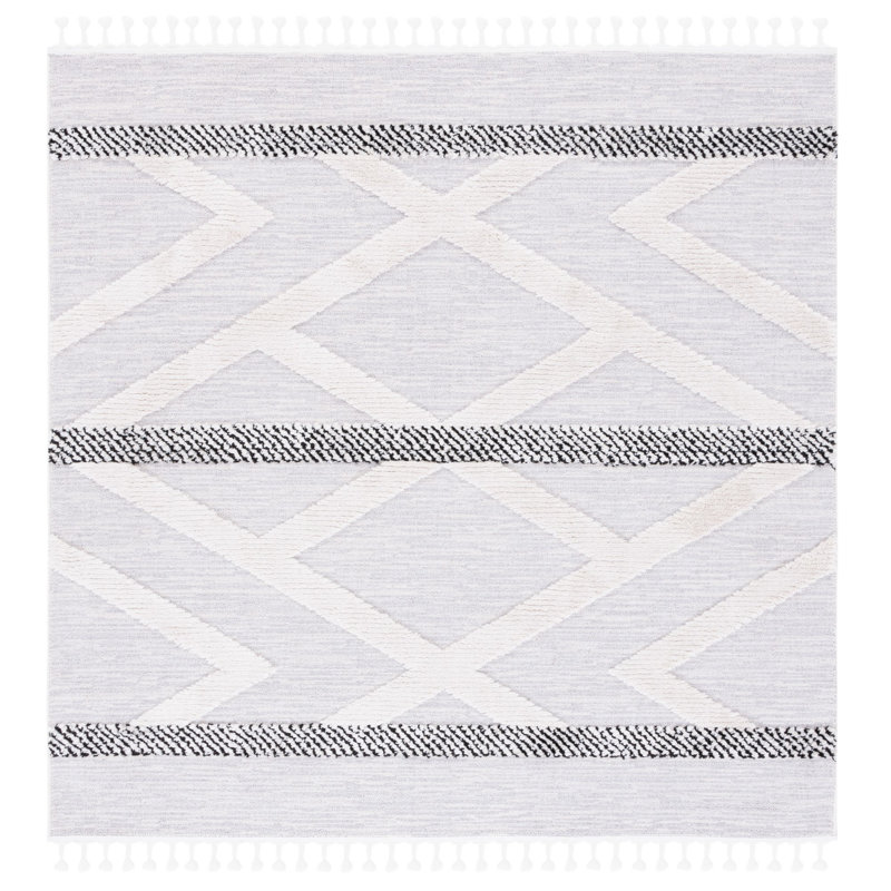 Shiflet Performance Geometric Rug, Square 6'7"
