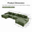 Canapé modulaire en U 170 po Cloud-950035732
