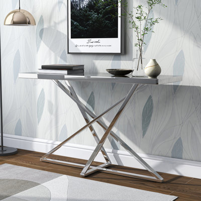 Arlando 47.25'' Glass Top Console Table