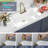 33" Drop-In White Granite Workstation Sink with Waterfall Faucet