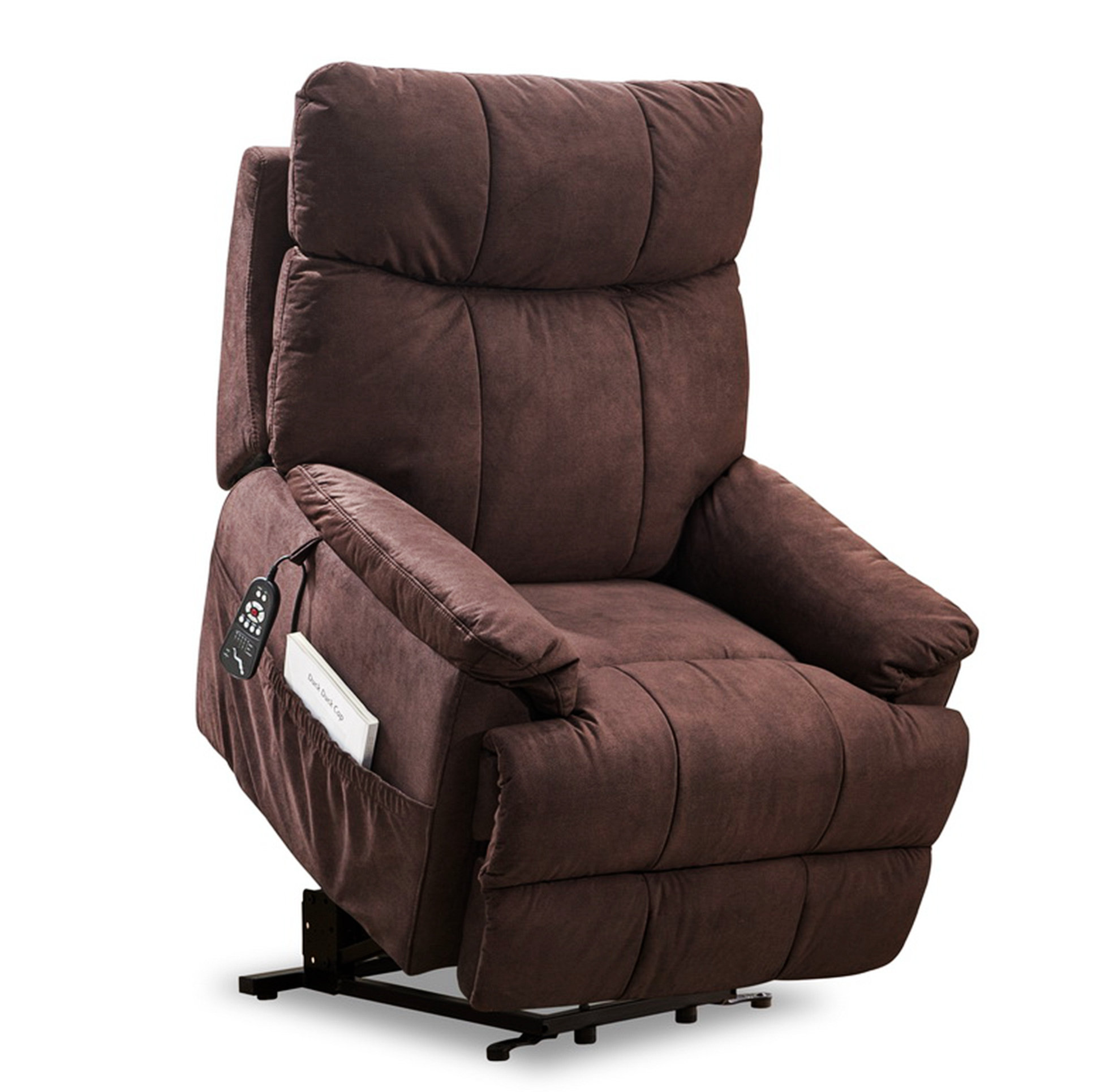 Emmaclaire Upholstered Lift Assist Recliner Latitude Run Body Fabric: Beige 100% Linen