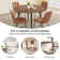 Round Dining Table Set, Mid Century Modern Small Round Dining Table Set, Saving Space (1table + Chairs)