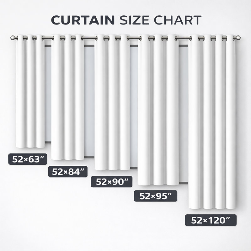 Rideau à motif animalier avec œillets - 1 panneau, L 52 po x L 84 po, Œillets argentés
