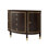 Dark Walnut Solid Wood Half-circle Console Table