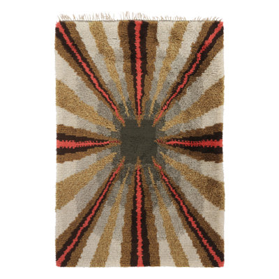 Vintage One-of-a-Kind 4'7" X 6'6" Hand Knotted Area Rug
