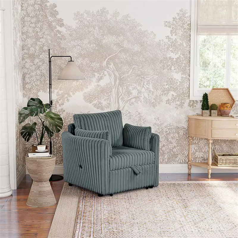 Chaise d'appoint moderne rembourrée avec fausse fourrure moelleuse et conception ergonomique et confortable., Gris foncé