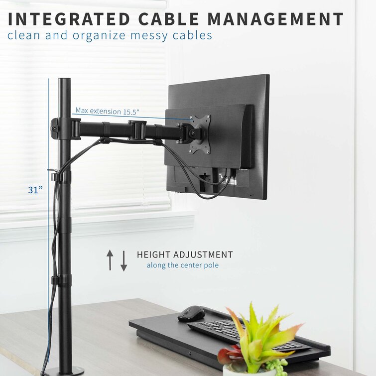 Single Monitor Desk Mount – VIVO - desk solutions, screen mounting, and more