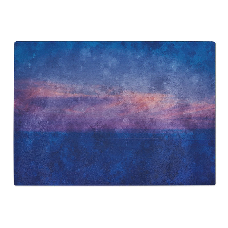 Tempered Glass Light Clouds Chopping Board, 20 cm x 28.5 cm