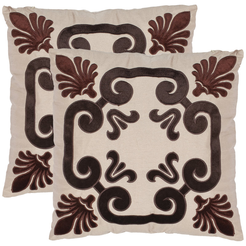 Weston Embroidered Reversible Throw Pillow