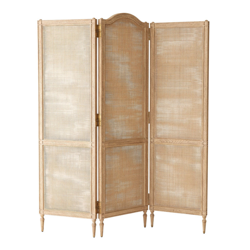 Josephine Screen-Bleached Oak, Brown