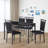 Bogard 4 - Person Marble Top Four Leg Dining Set