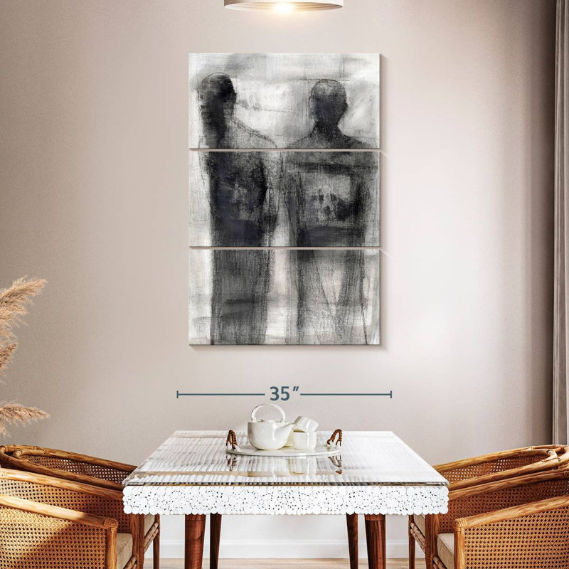 Leisha 2 Figures Study II, 50" H x 32" W