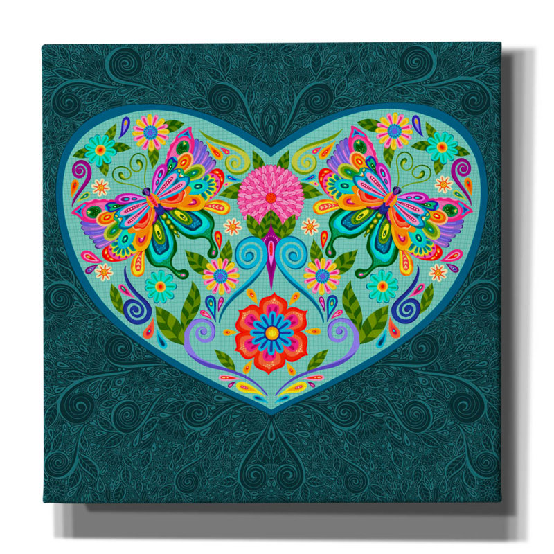 «Garden Love» par Hello Angel, art mural sur toile, H 26 po x l 26 po x P 1,5 po