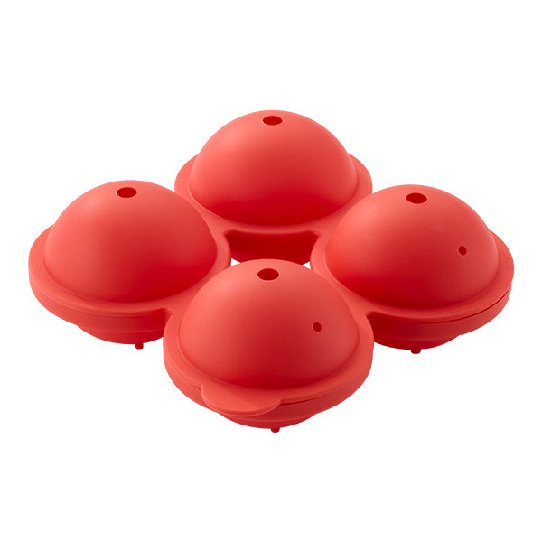 Judge Silicone, Round Ice Cube Mould, Berry