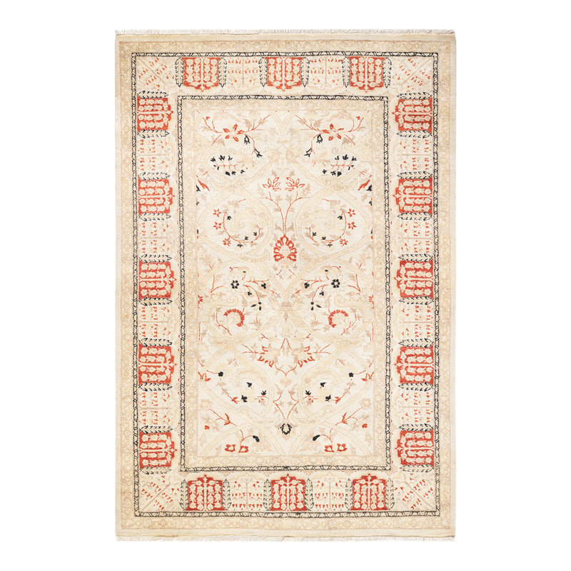 Classic One-of-a-Kind 4' 2" X 6' 1" Hand Knotted Area Rug