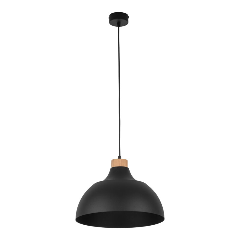 Ahumada 1 - Light Dome Pendant, Black/White