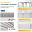 24 pi L 12 pi. Pergola à persiennes, pergola d'extérieur en aluminium avec toits réglables résistants à la pluie, pavillon de jardin avec rideaux et filets pour le bain à remous et la terrasse du patio-98209738
