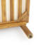Destini Modern Coastal Outdoor Solid Acacia Wood Patio Chairs With Water-Repellent Cushions