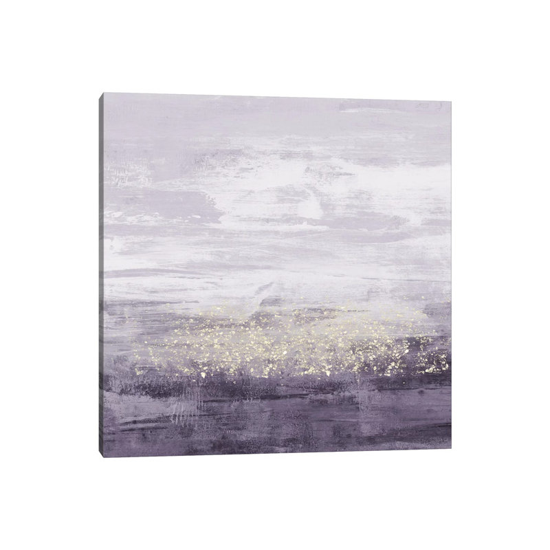 «Amethyst Glitter II» par Jennifer Goldberger, reproduction d'art sur toile tendue, H 48 po x l 48 po x 1,5 po, Toile tendue