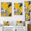 Impression sur toile abstraite jaune et grise cosmique II-1720266895-1720266892-1691369439