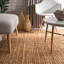 Bierstadt Solid Colour Jute / Sisal Hand Woven Area Rug-2080125590