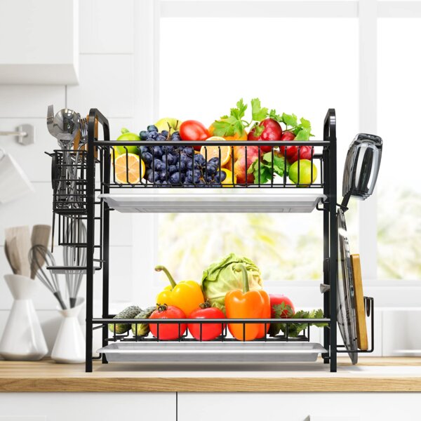 https://assets.wfcdn.com/im/17128651/resize-h600-w600%5Ecompr-r85/1489/148995431/2+Tier+Dish+Drainer+Rack+With+Cup+Holder+And+Utensil+Holder+Plate+Rackfor+Kitchen+Countertop+%28Black%29.jpg