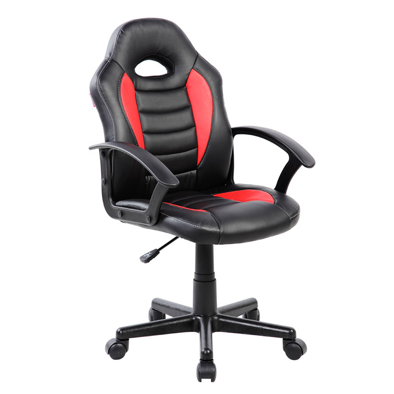 Fauteuil de jeu et roulettes pour enfants Techni Mobile, Rouge / noir, Polyuréthane