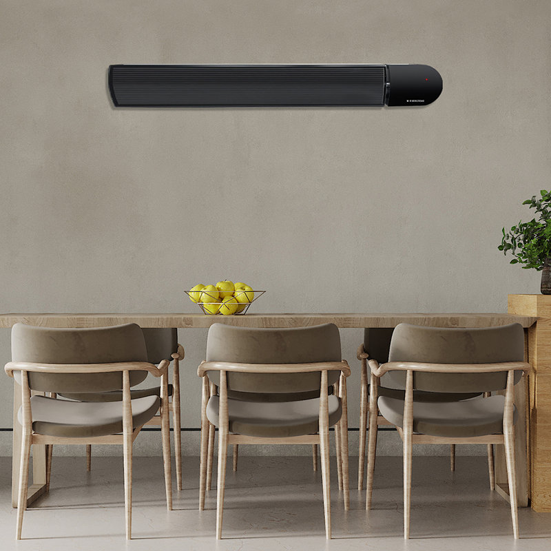 Ionis Infrared Bar Heater (Non Remote), Black, 67" H x 961" W x 150" D