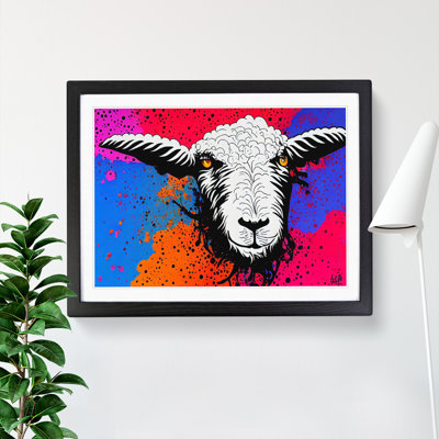Colourful Sheep - Single Picture Frame Print