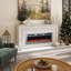 Wall Mounted/Recessed-In Stainless Steel Electric Fireplace-1339682832