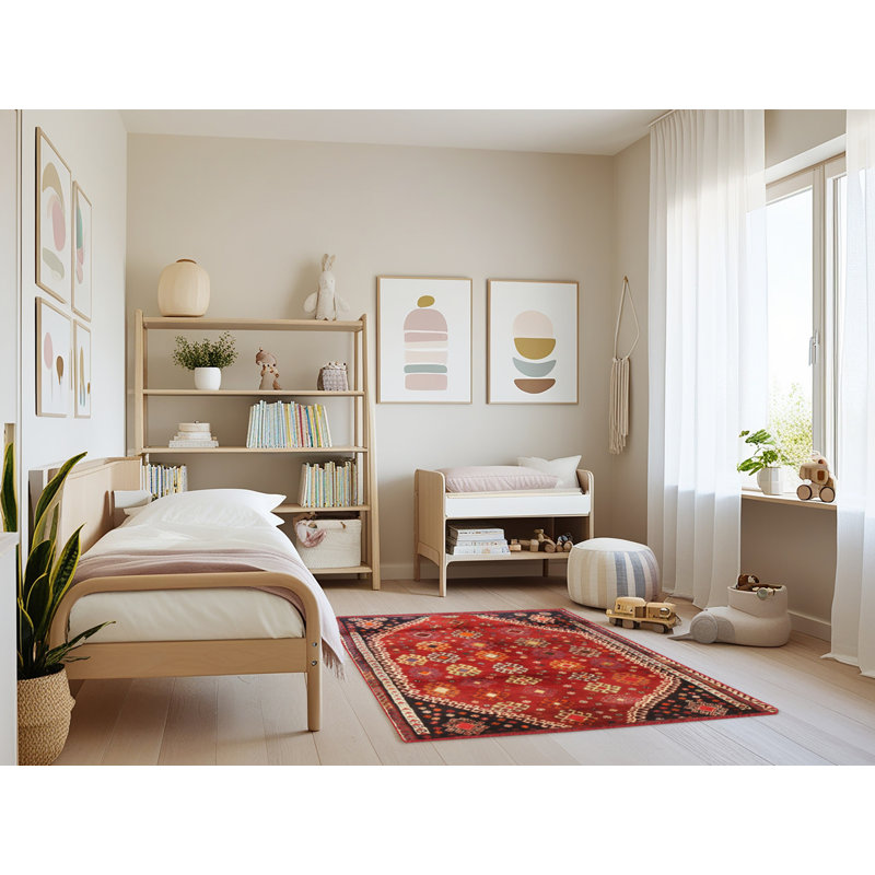 Tapis rouge à motif sud-ouest, Rectangle 3 pi x 5 pi