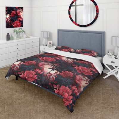 Ensemble de housse de couette Crimson Twilight Moody