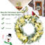 Couronne de Noël enneigée de 24 po avec minuteur The Poinsettia The Holiday Aisle®