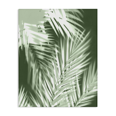 «Abstract Palm Leaves», art mural sur toile par Melonie Miller
