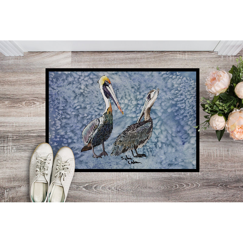 Tapis de porte d’intérieur anti-dérapant pelican, Rectangulaire 2 pi x 3 pi