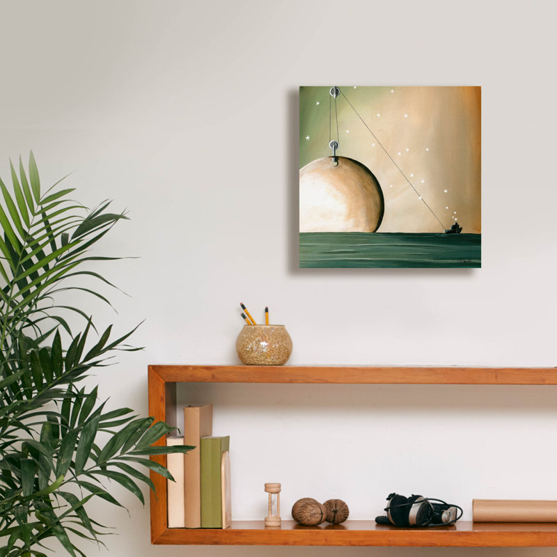 «L Solar Manor» «A Solar System» par Cindy Thornton, art mural sur toile, H 12 po x l 12 po