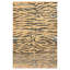 Distressed Homage Hand Knotted Wool Animal Print Area Rug in Black, Beige, Brown, Orange, Gray, Blue-1192621206