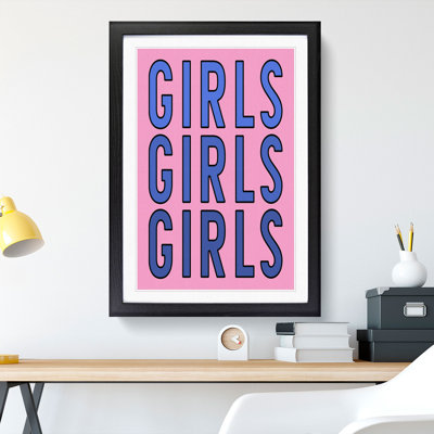 Girls - Picture Frame Typography