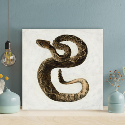 A Rattlesnake - peinture sur toile tendue