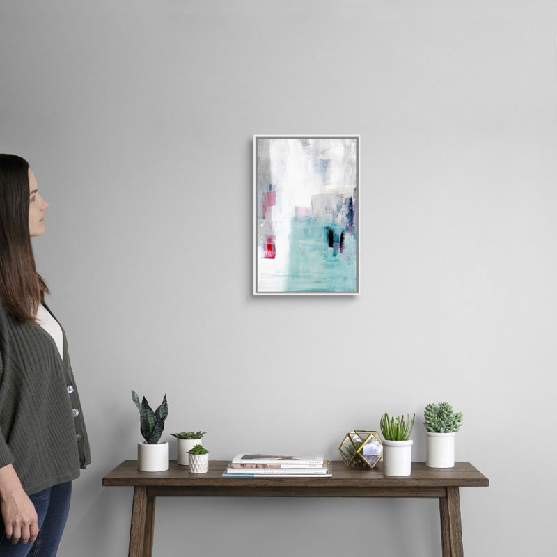 «Daydreaming I» par Isabelle Z - reproduction d'art sur toile, H 20 po x l 14 po x P 1,75 po, Toile encadrée flottée blanche